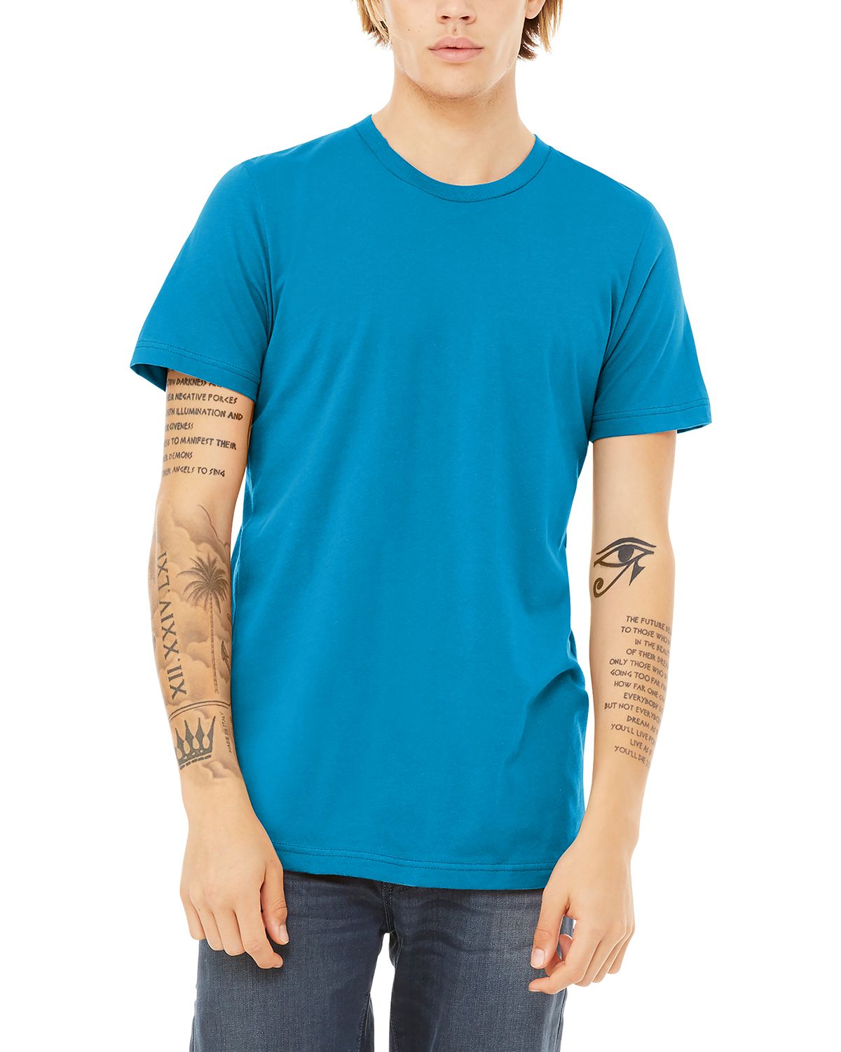 Just Blanks Men’s Ultra Soft Ringspun Cotton Crew Neck Tee T-Shirt – JB3001