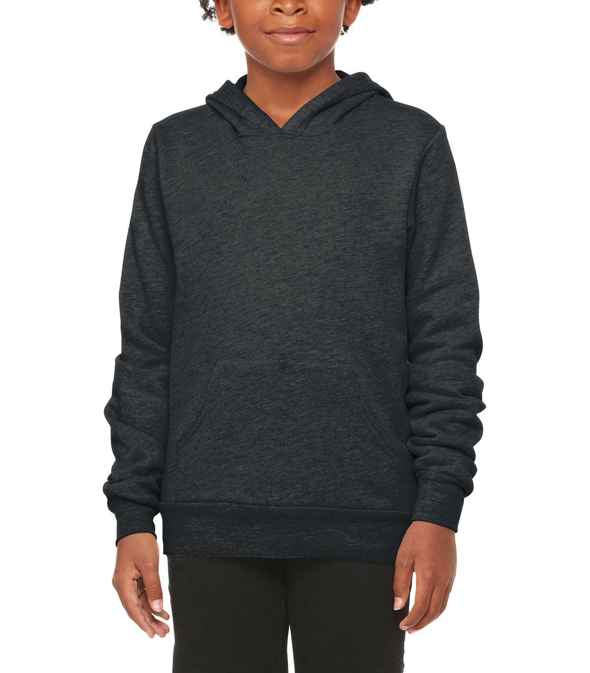 JustBlanks Unisex Youth Fleece Pullover Hoodie - JB3719Y - Picture 4 of 5