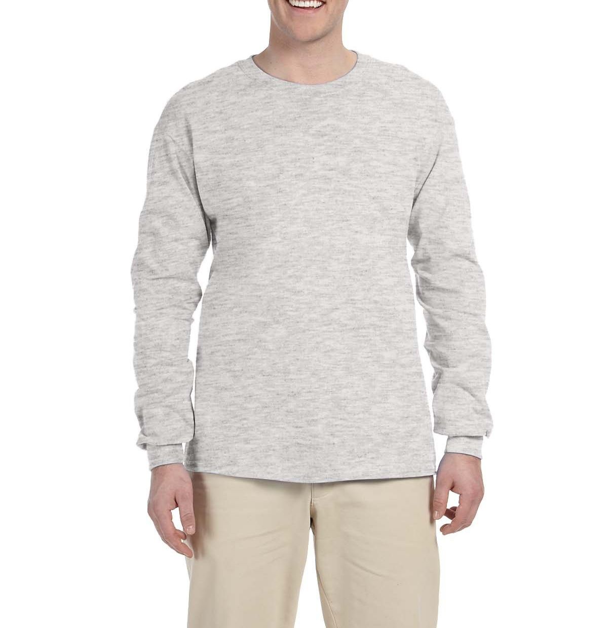 Just Blanks Men's Ultra HD Cotton Long Sleeve Tee T-Shirt - JB4930