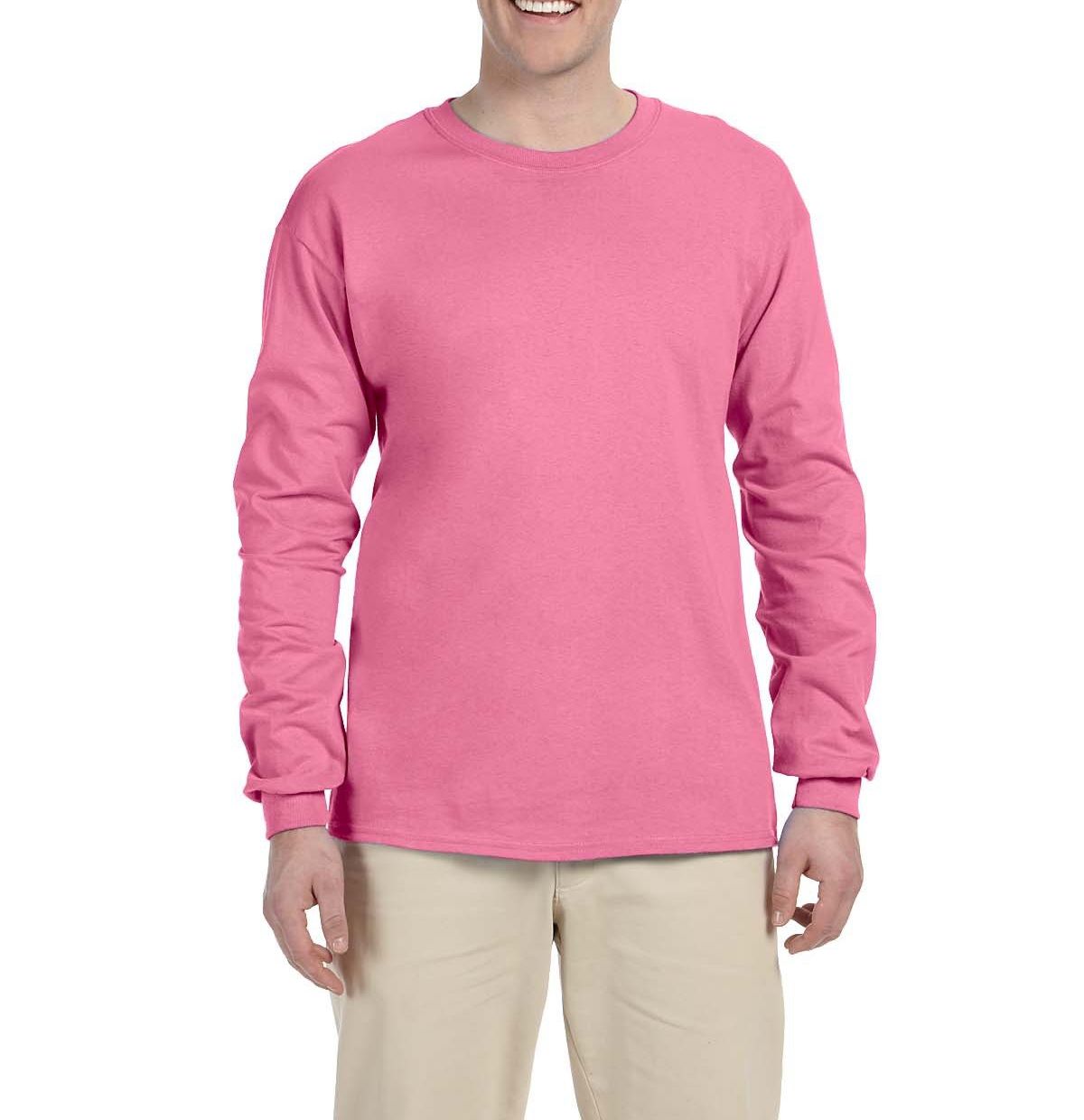 Just Blanks Men's Ultra HD Cotton Long Sleeve Tee T-Shirt - JB4930