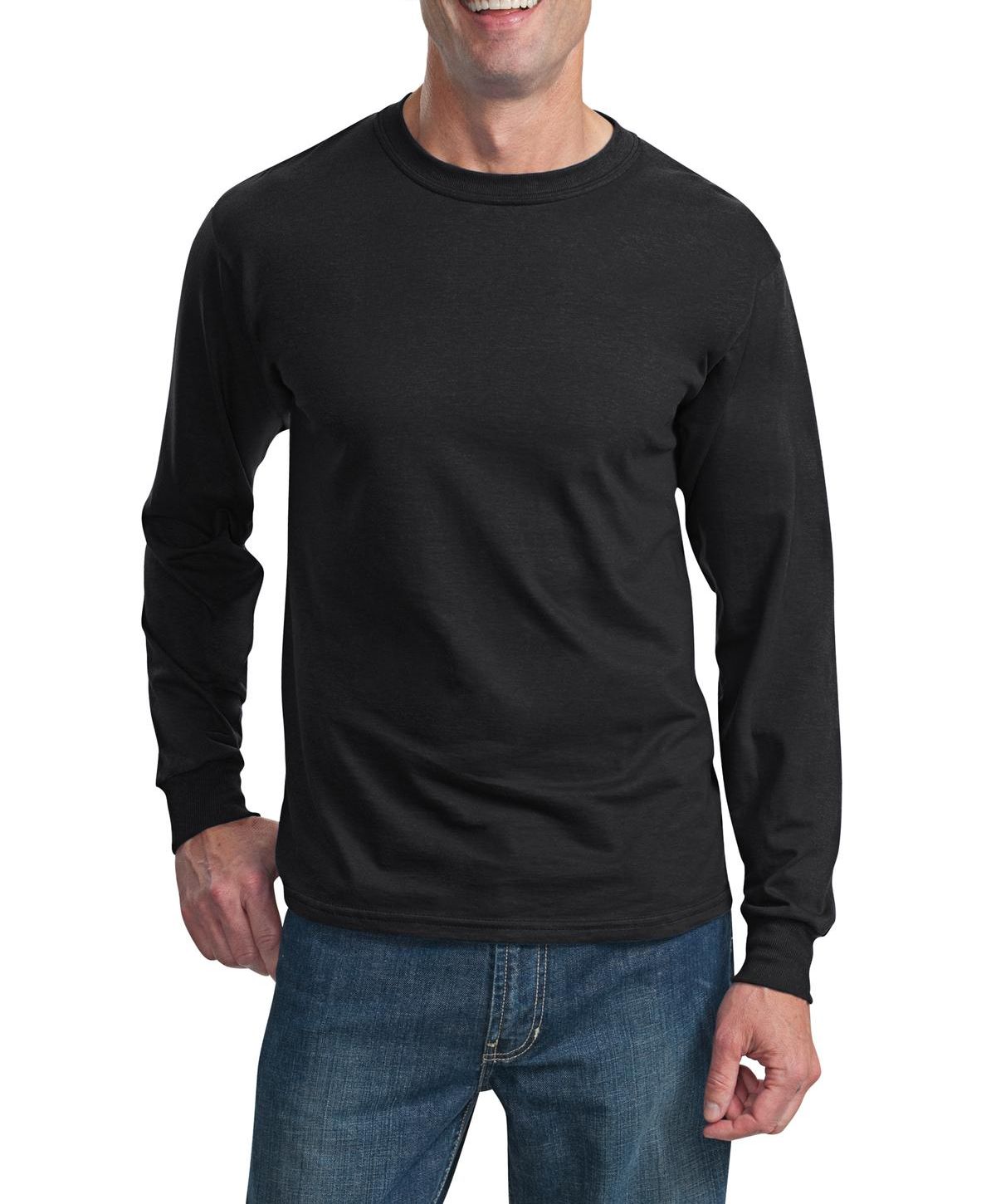 Just Blanks Men's Ultra HD Cotton Long Sleeve Tee T-Shirt - JB4930