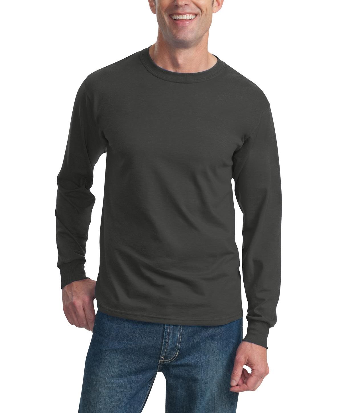 Just Blanks Men's Ultra HD Cotton Long Sleeve Tee T-Shirt - JB4930