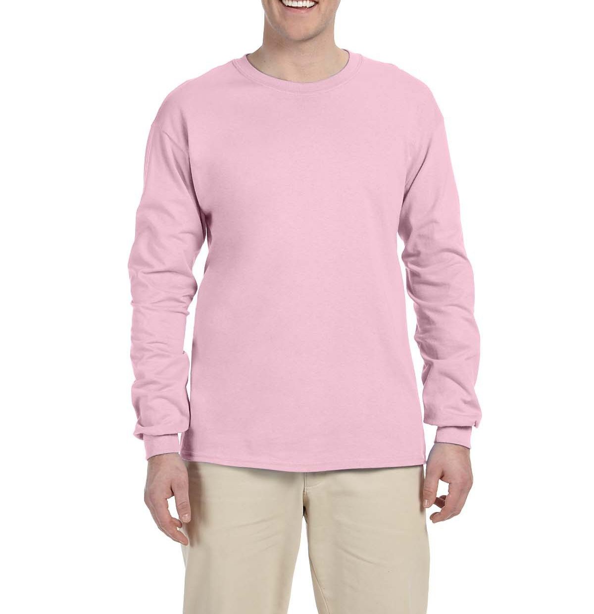 Just Blanks Men's Ultra HD Cotton Long Sleeve Tee T-Shirt - JB4930