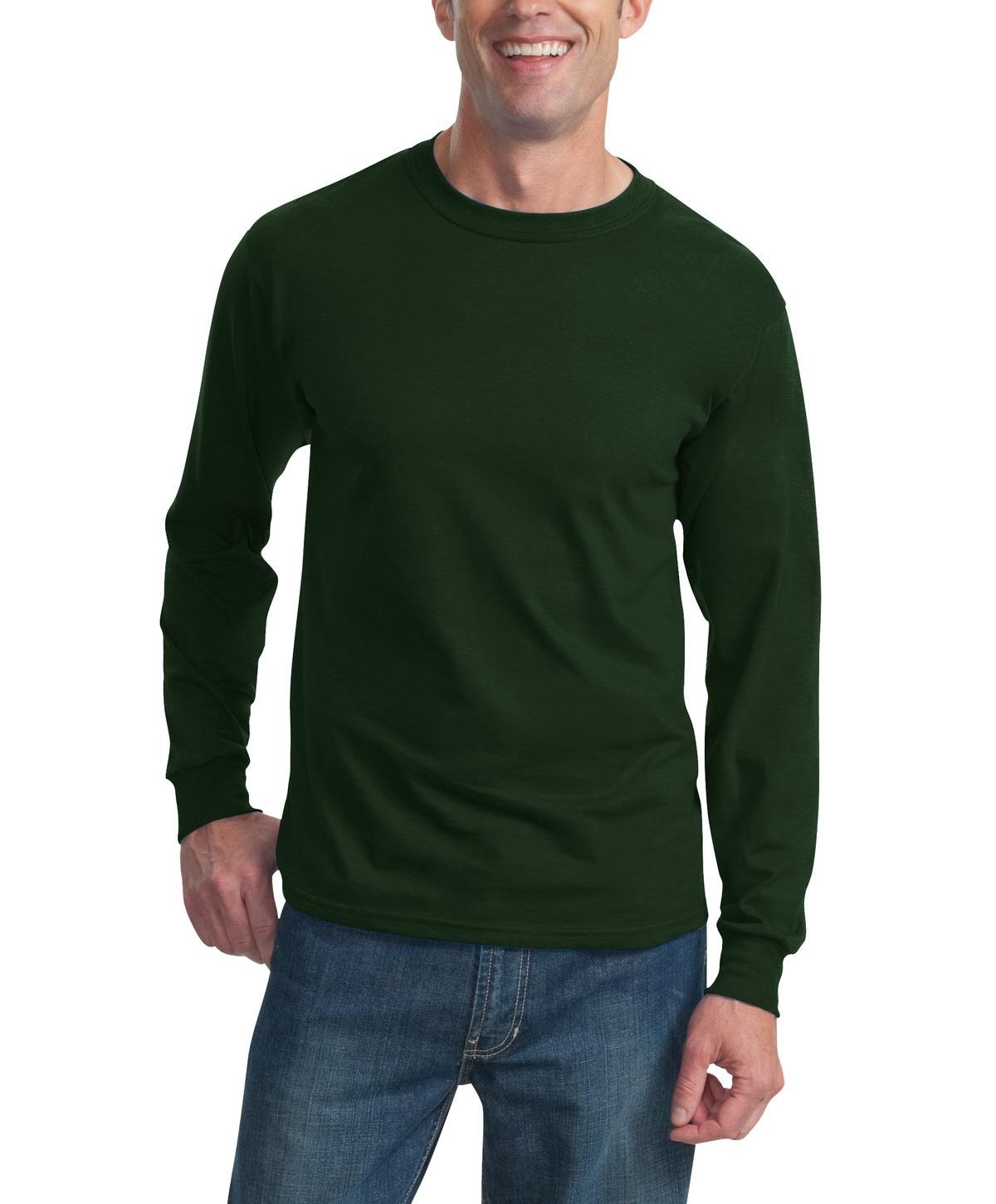 Just Blanks Men's Ultra HD Cotton Long Sleeve Tee T-Shirt - JB4930