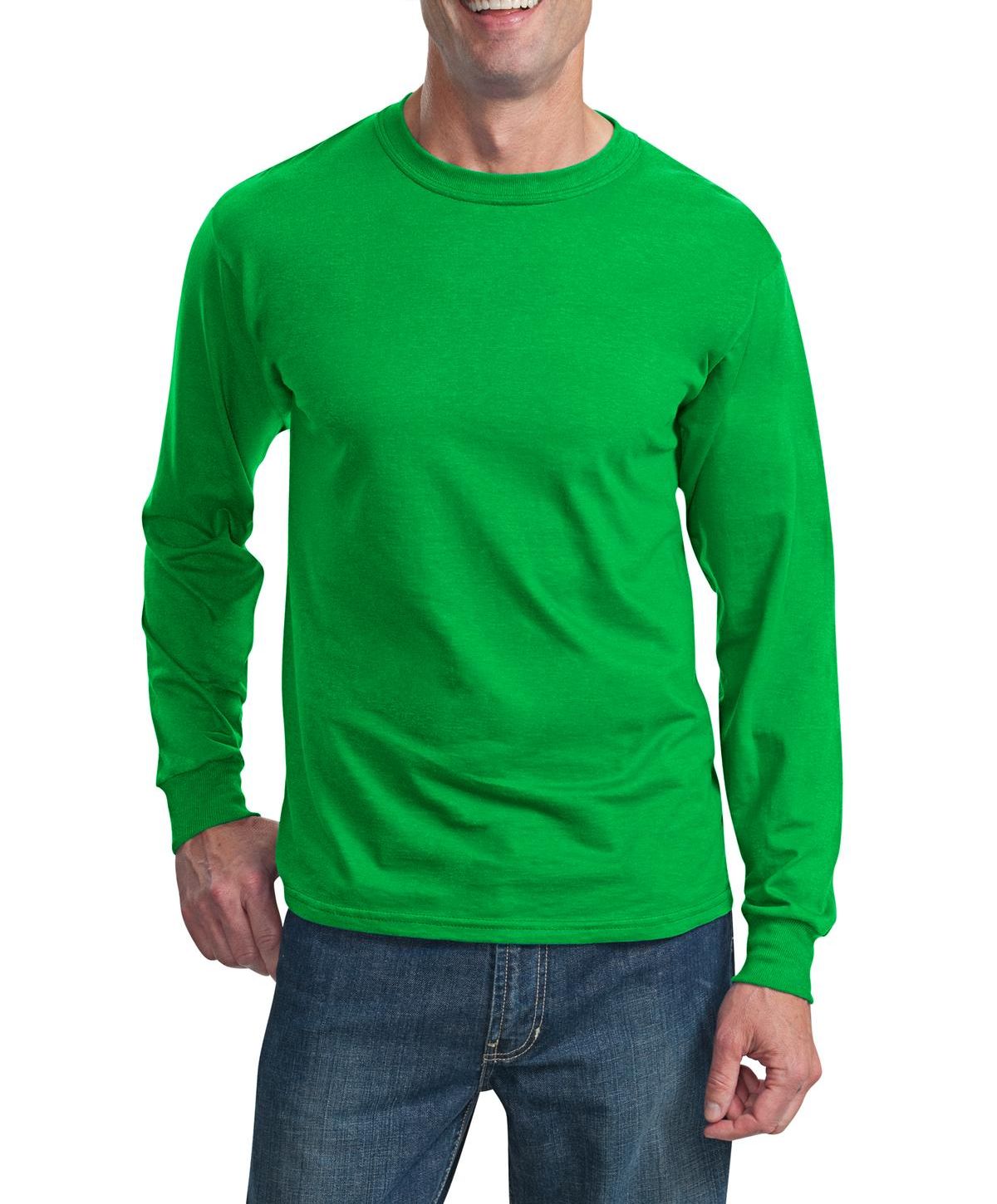 Just Blanks Men's Ultra HD Cotton Long Sleeve Tee T-Shirt - JB4930