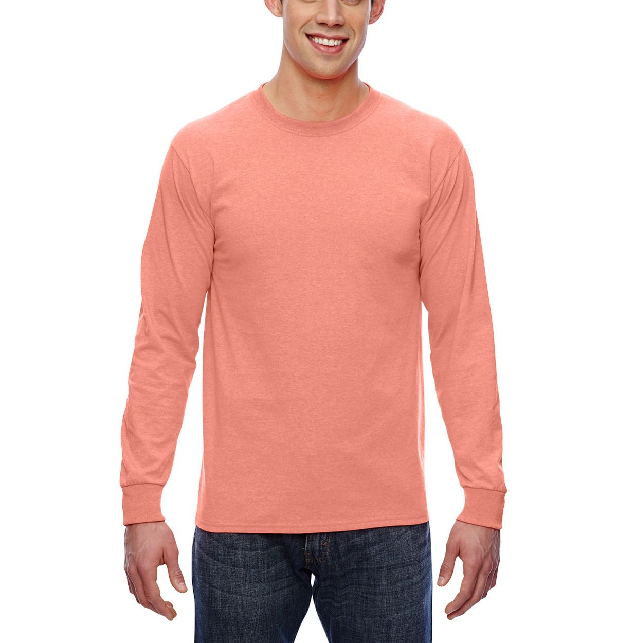 Just Blanks Men's Ultra HD Cotton Long Sleeve Tee T-Shirt - JB4930