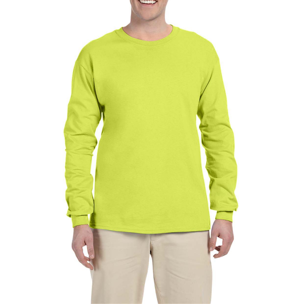 Just Blanks Men's Ultra HD Cotton Long Sleeve Tee T-Shirt - JB4930