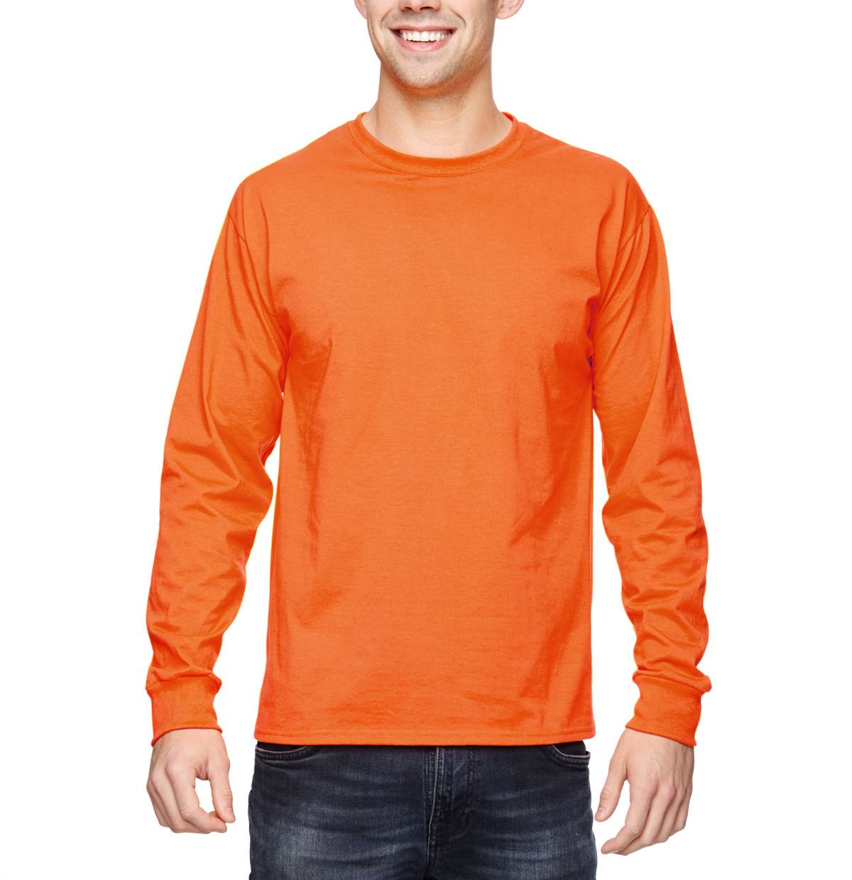 Just Blanks Men's Ultra HD Cotton Long Sleeve Tee T-Shirt - JB4930