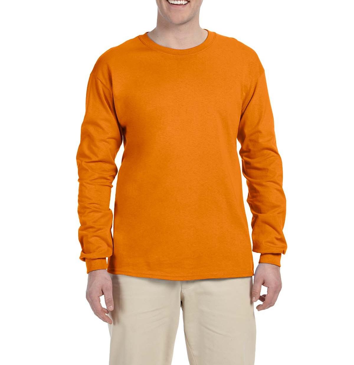 Just Blanks Men's Ultra HD Cotton Long Sleeve Tee T-Shirt - JB4930