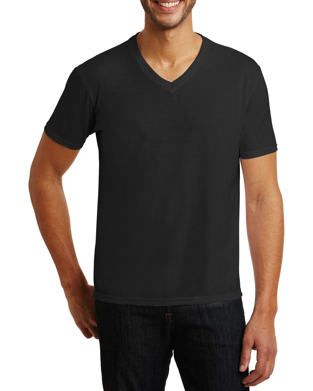 Just Blanks Men’s Tri-Blend V-Neck T-Shirt – JB6752