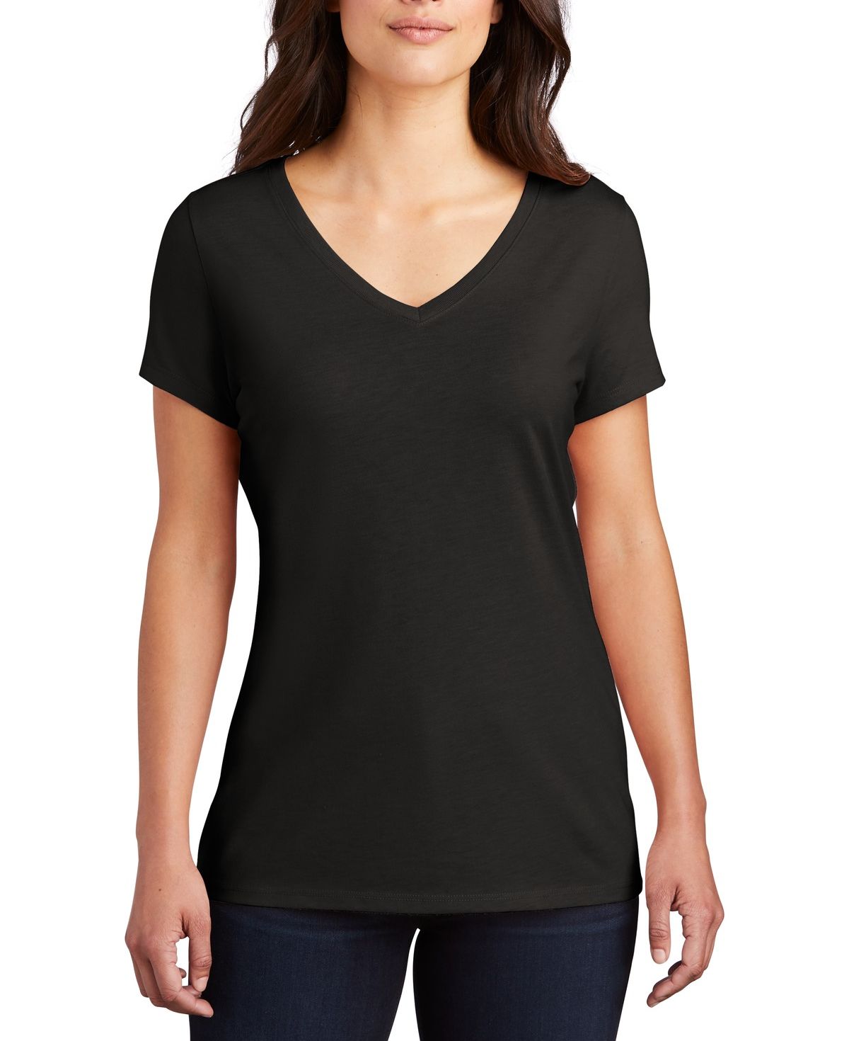 Just Blanks Women’s Perfect Tri V-Neck Tee T-Shirt – JBDM1350L