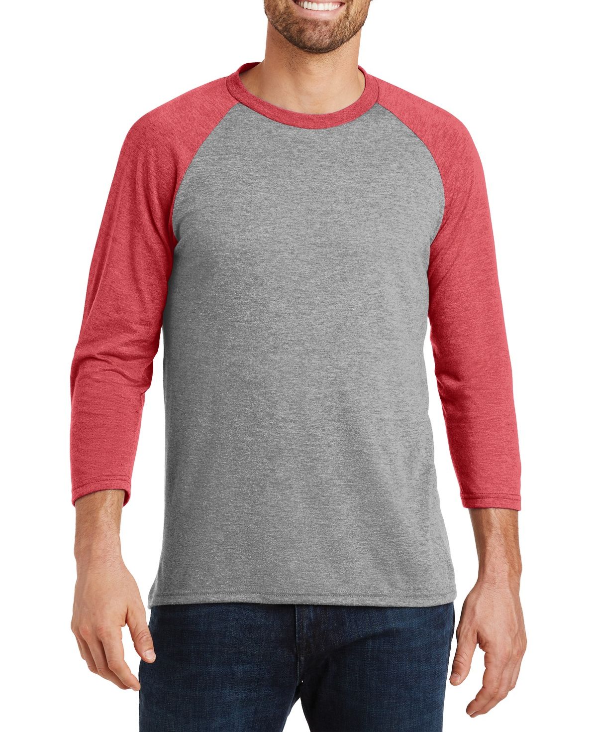 JustBlanks Men's 3/4-Sleeve Raglan Perfect Baseball Tee T-Shirt - JBDM136 - Picture 12 of 13