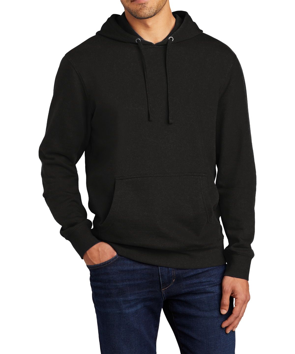 Just Blanks Men’s Ringspun Cotton/Polyester V.I.T Pullover Hoodie – JBDT6100