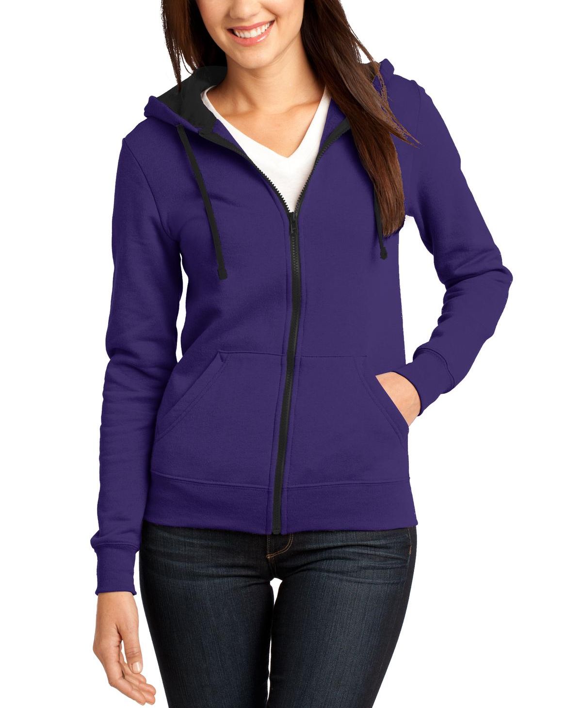 JustBlanks Women's Full-Zip Casual Fleece Hoodie - JBDT801 | eBay