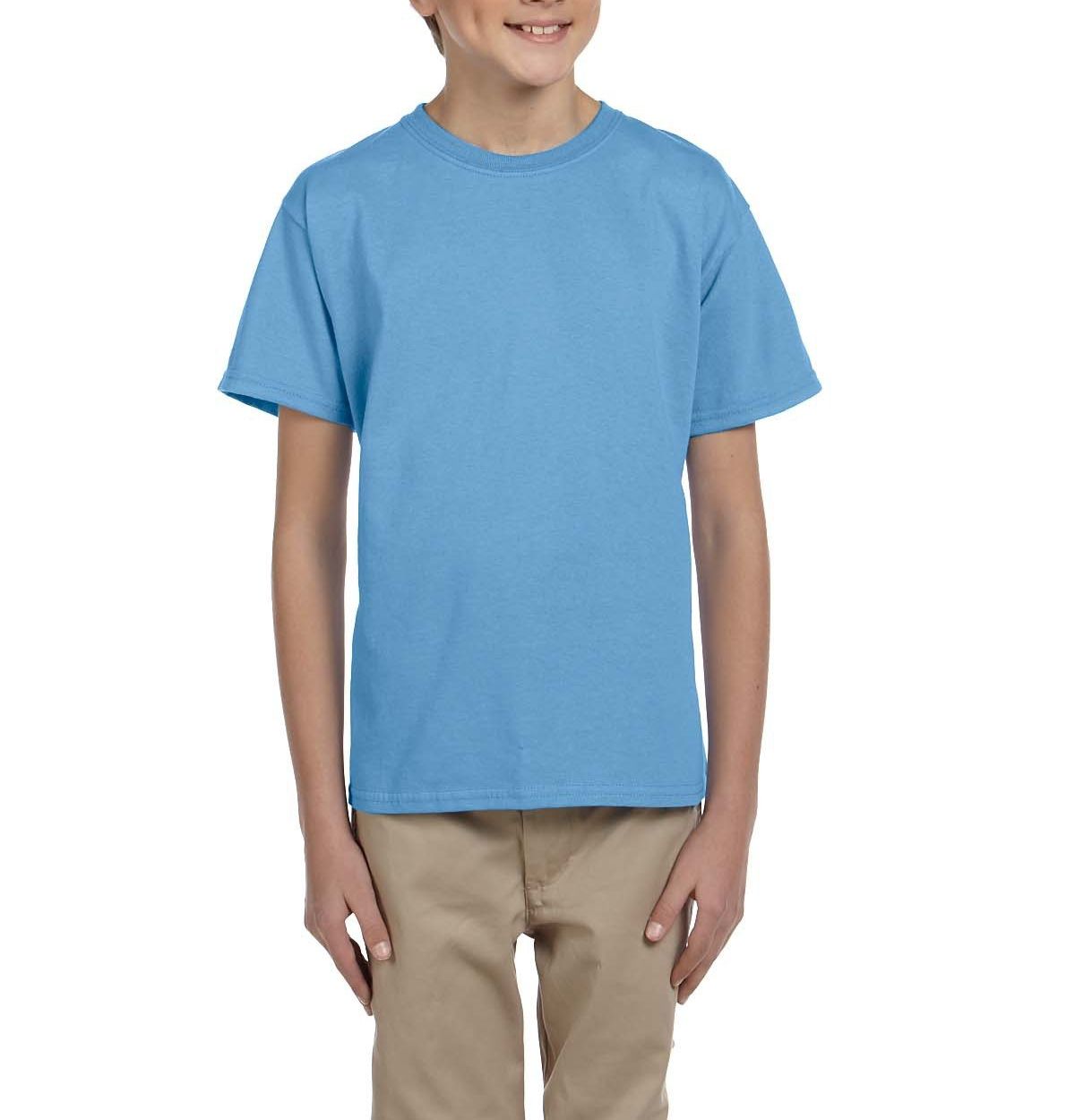 JustBlanks Youth Casual Lightweight Tee T-Shirt - JBG200B - Picture 5 of 34