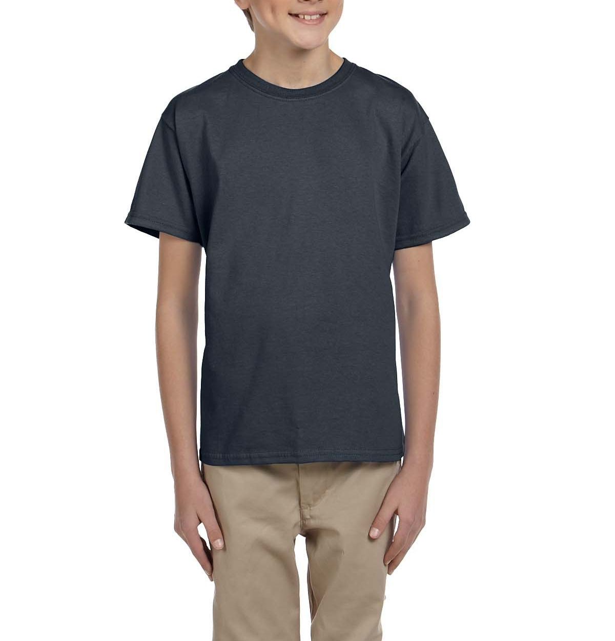 JustBlanks Youth Casual Lightweight Tee T-Shirt - JBG200B - Picture 6 of 34