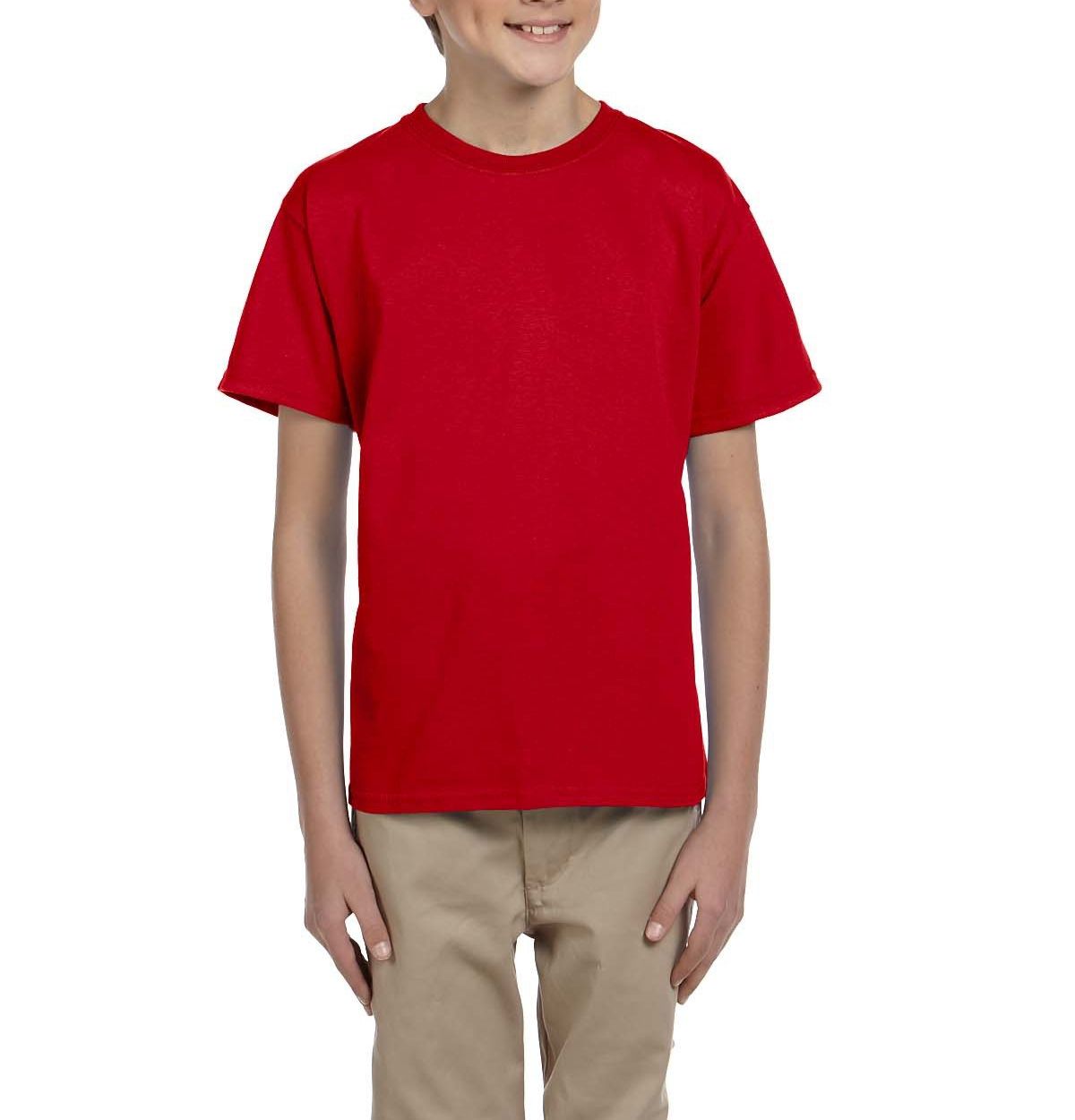 JustBlanks Youth Casual Lightweight Tee T-Shirt - JBG200B - Picture 7 of 34