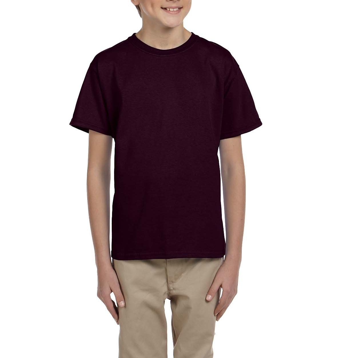 JustBlanks Youth Casual Lightweight Tee T-Shirt - JBG200B - Picture 9 of 34