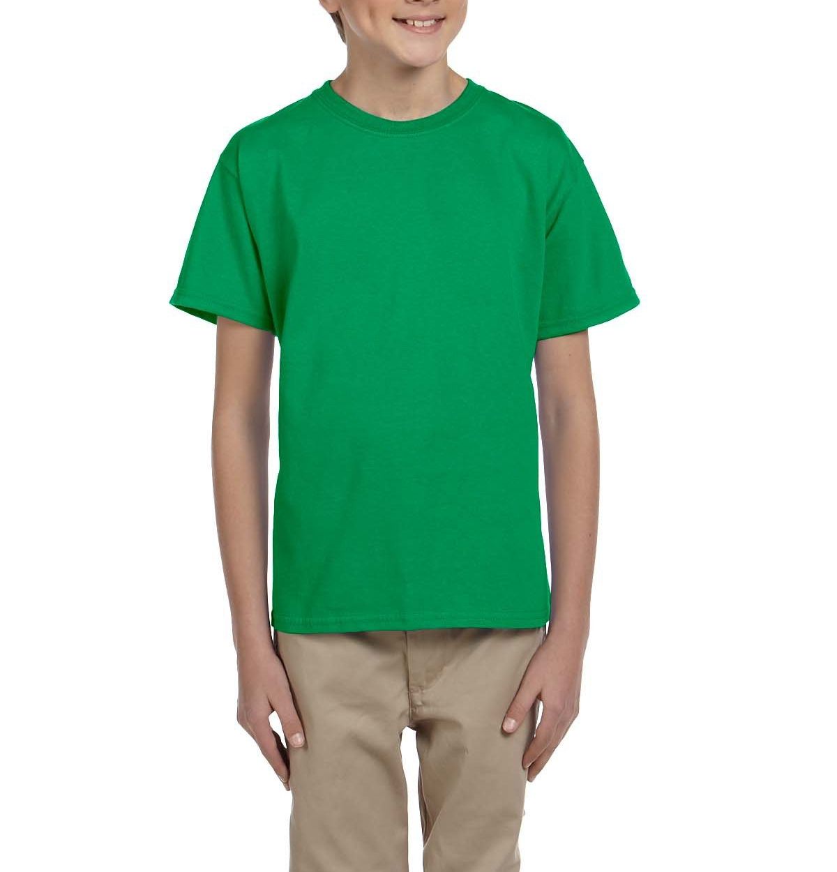 JustBlanks Youth Casual Lightweight Tee T-Shirt - JBG200B - Picture 14 of 34