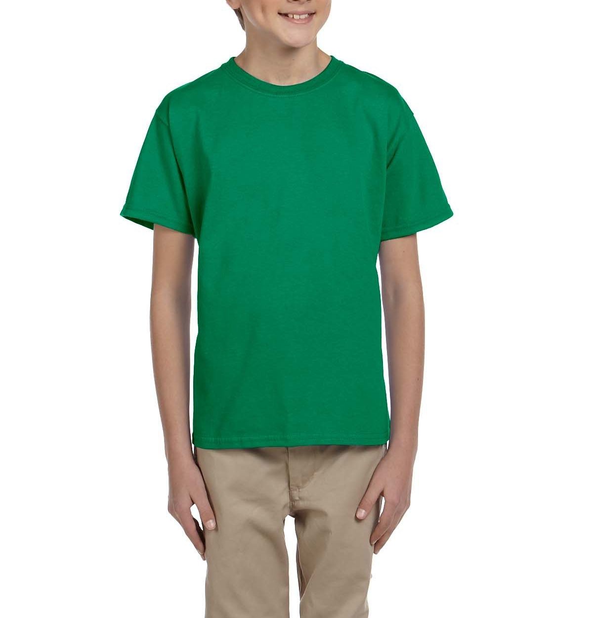 JustBlanks Youth Casual Lightweight Tee T-Shirt - JBG200B - Picture 16 of 34