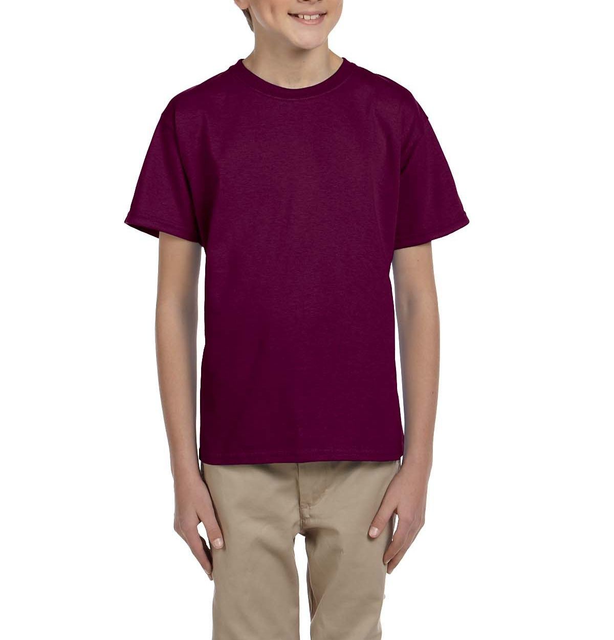 JustBlanks Youth Casual Lightweight Tee T-Shirt - JBG200B - Picture 20 of 34