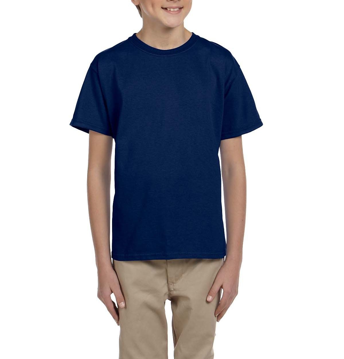 JustBlanks Youth Casual Lightweight Tee T-Shirt - JBG200B - Picture 22 of 34