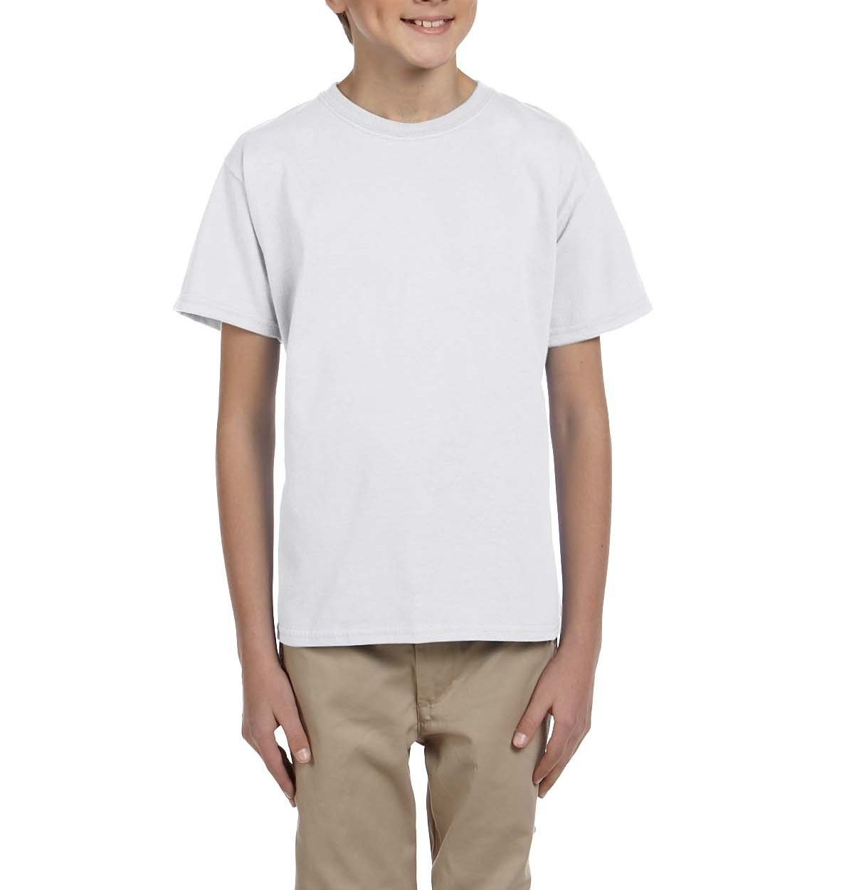JustBlanks Youth Casual Lightweight Tee T-Shirt - JBG200B - Picture 24 of 34