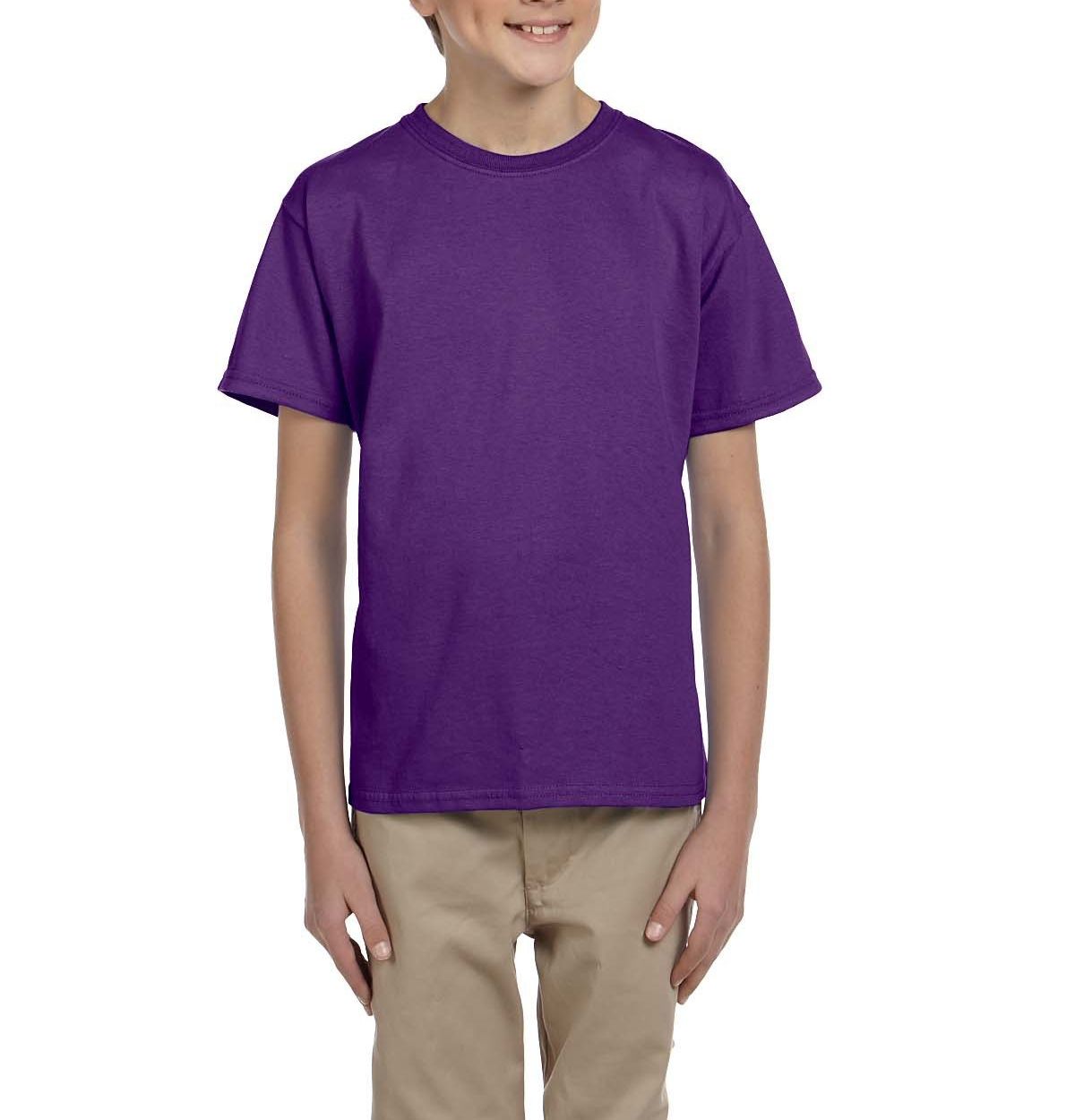 JustBlanks Youth Casual Lightweight Tee T-Shirt - JBG200B - Picture 25 of 34