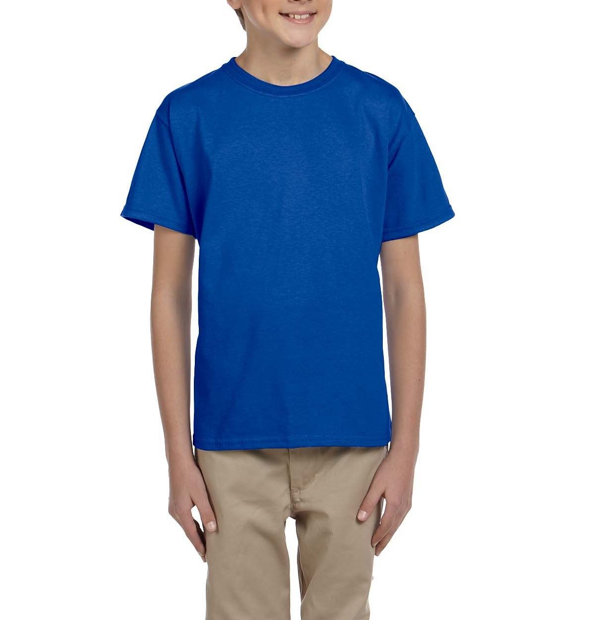 JustBlanks Youth Casual Lightweight Tee T-Shirt - JBG200B - Picture 27 of 34