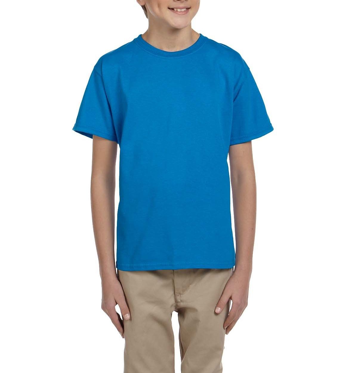 JustBlanks Youth Casual Lightweight Tee T-Shirt - JBG200B - Picture 31 of 34