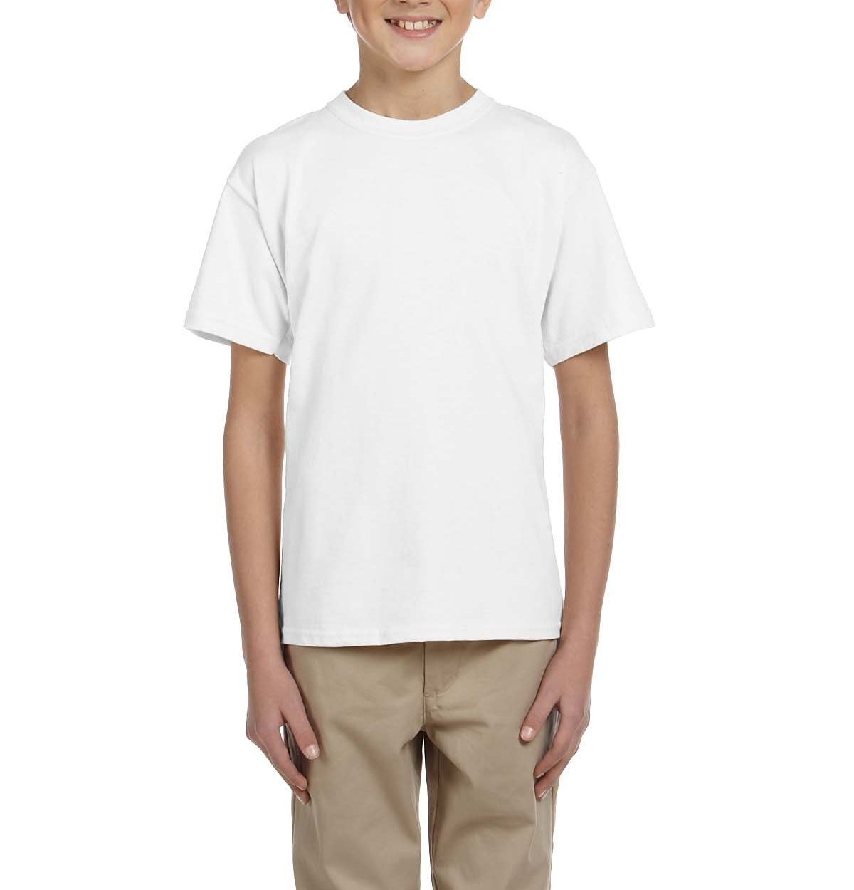 JustBlanks Youth Casual Lightweight Tee T-Shirt - JBG200B - Picture 34 of 34
