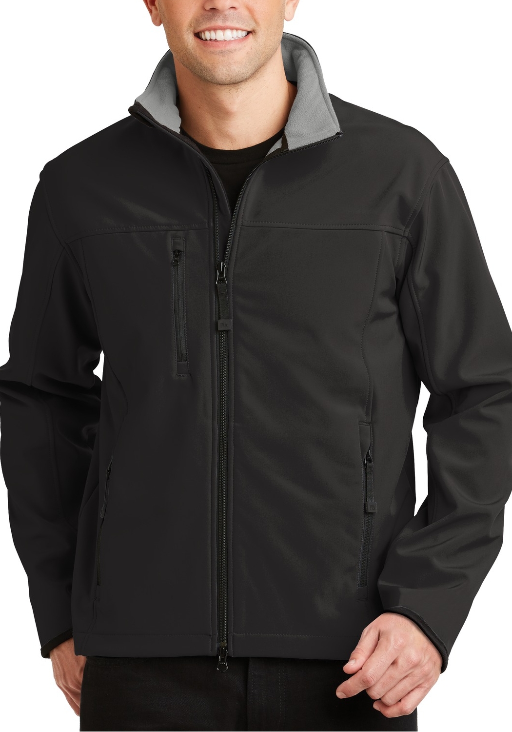 JustBlanks Men's Full-Zip Glacier Soft Shell Jacket - JBJ790 - Picture 3 of 6