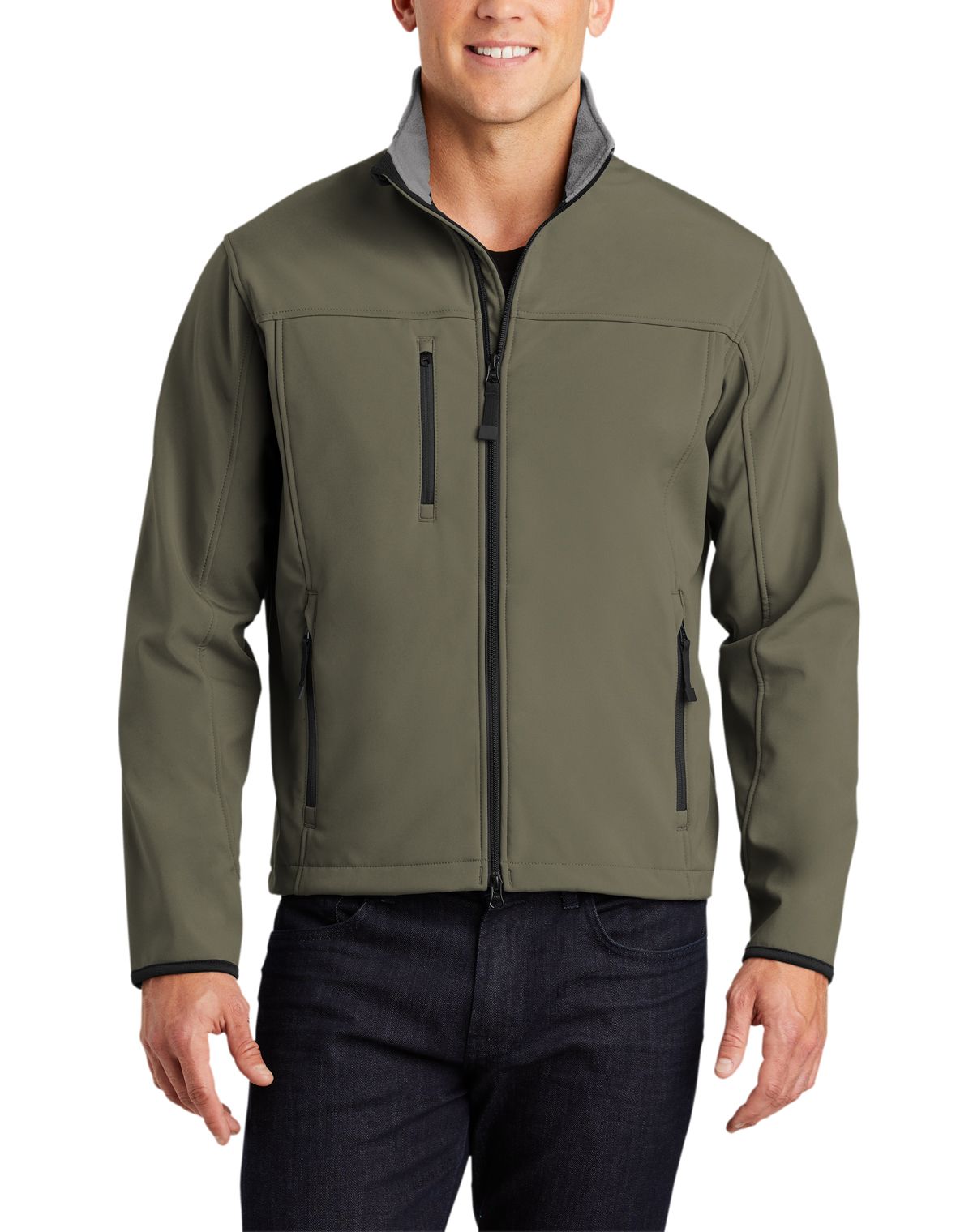JustBlanks Men's Full-Zip Glacier Soft Shell Jacket - JBJ790 - Picture 5 of 6
