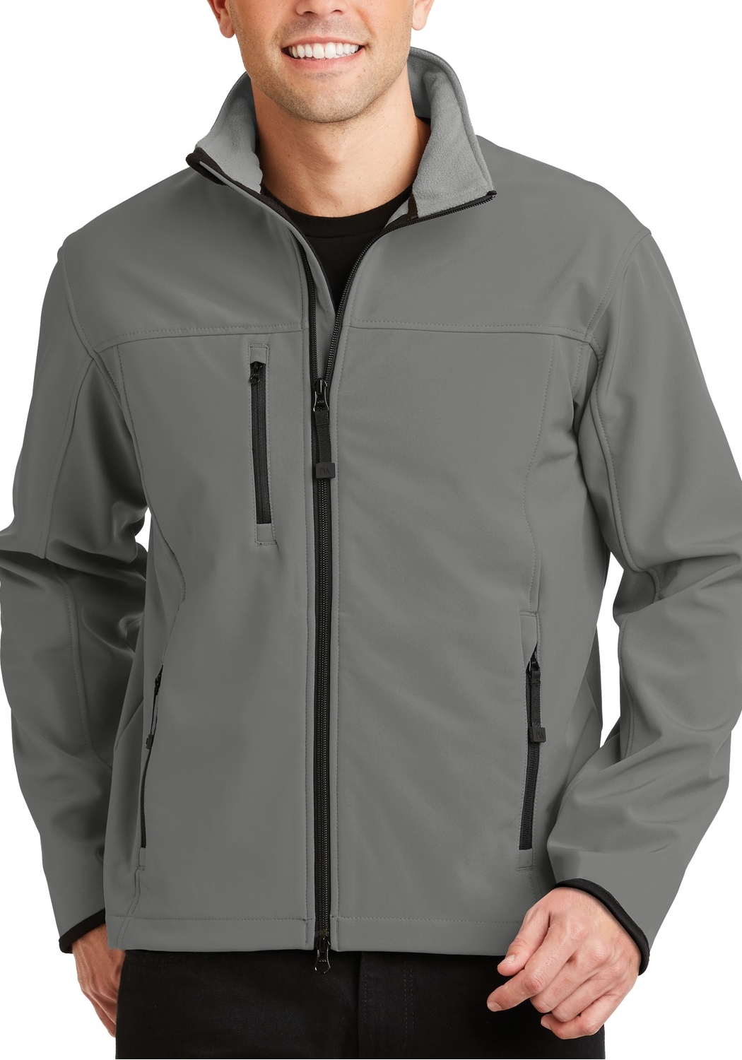 JustBlanks Men's Full-Zip Glacier Soft Shell Jacket - JBJ790 - Picture 6 of 6