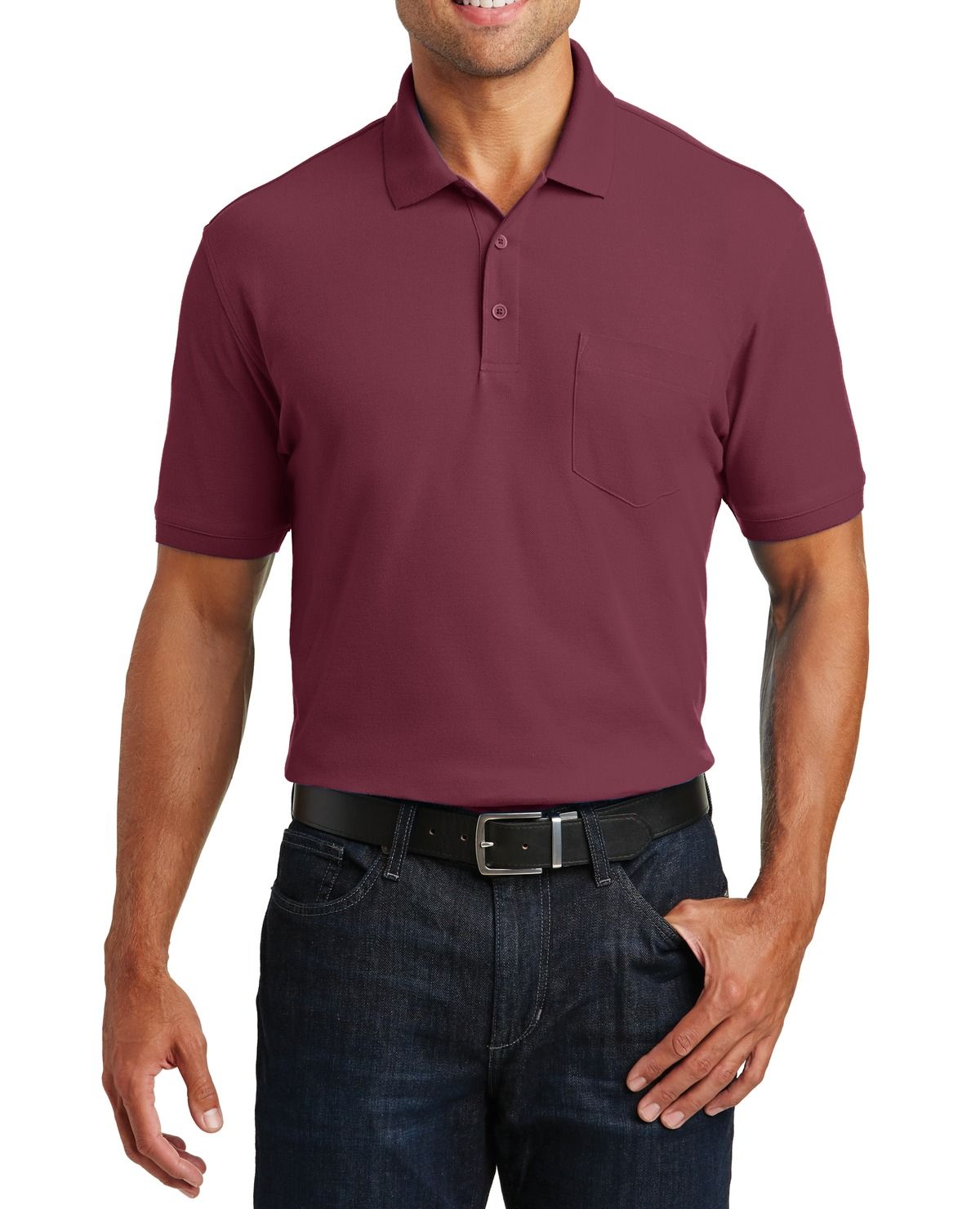 Just Blanks Men’s Lightweight Cotton-Poly Polo Shirt – JBK100P