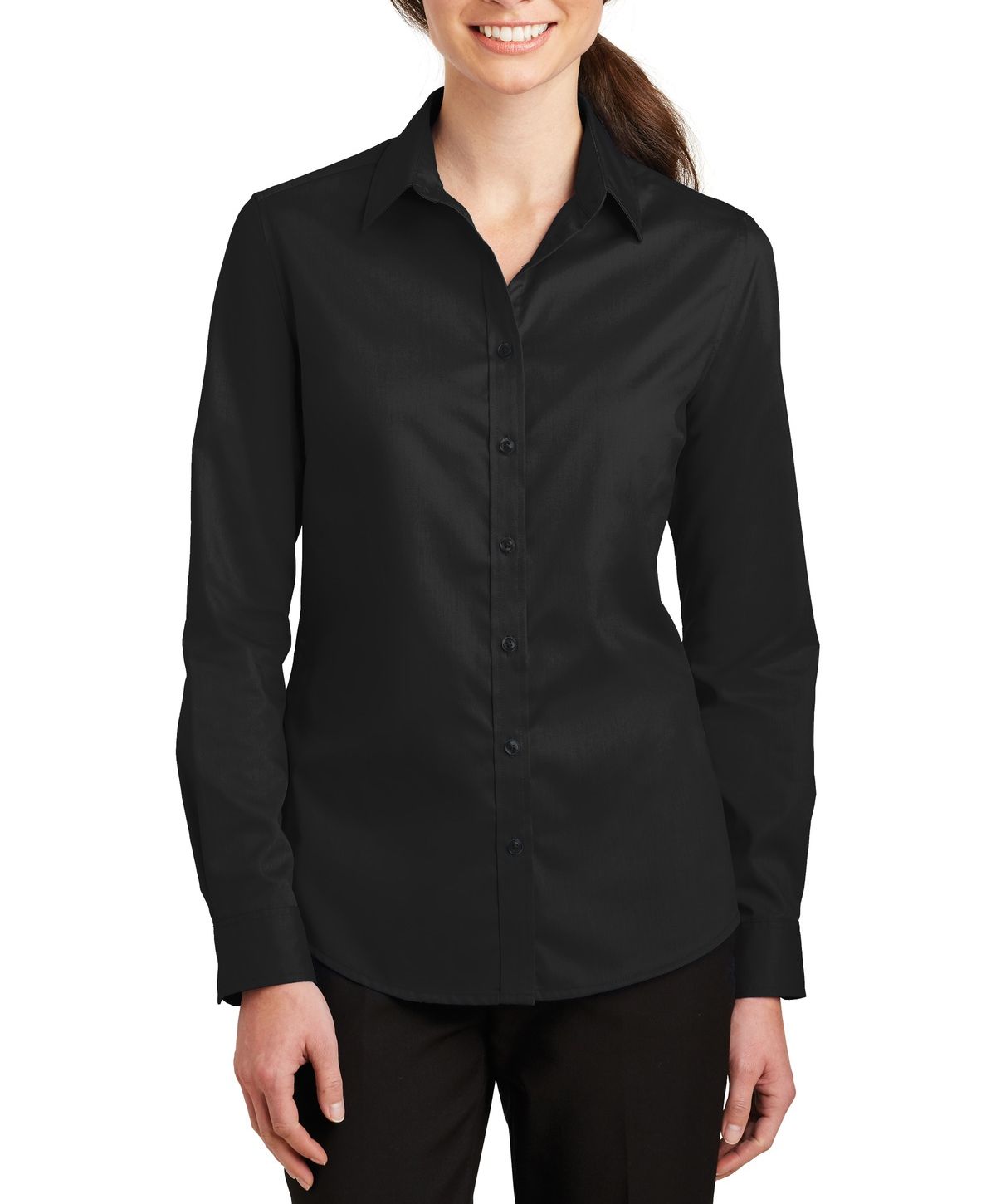 Just Blanks Women’s Twill Button Down Shirt – JBL663
