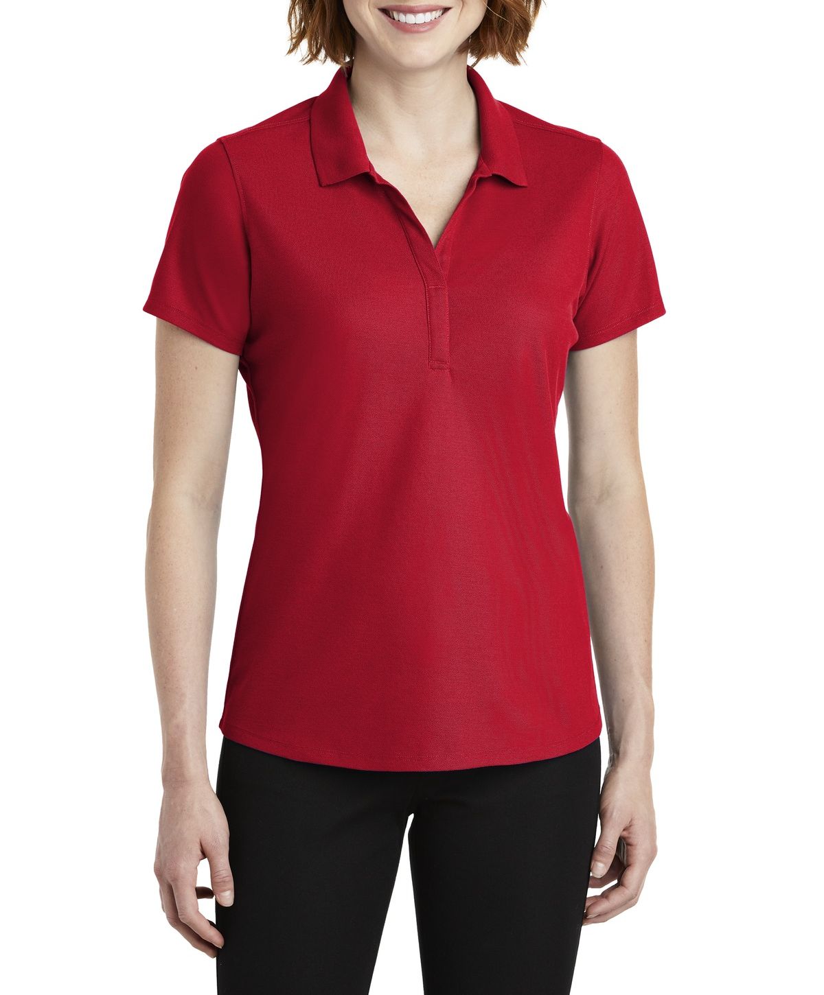 Just Blanks Women’s Performance Y-Neck Polo – JBLK600