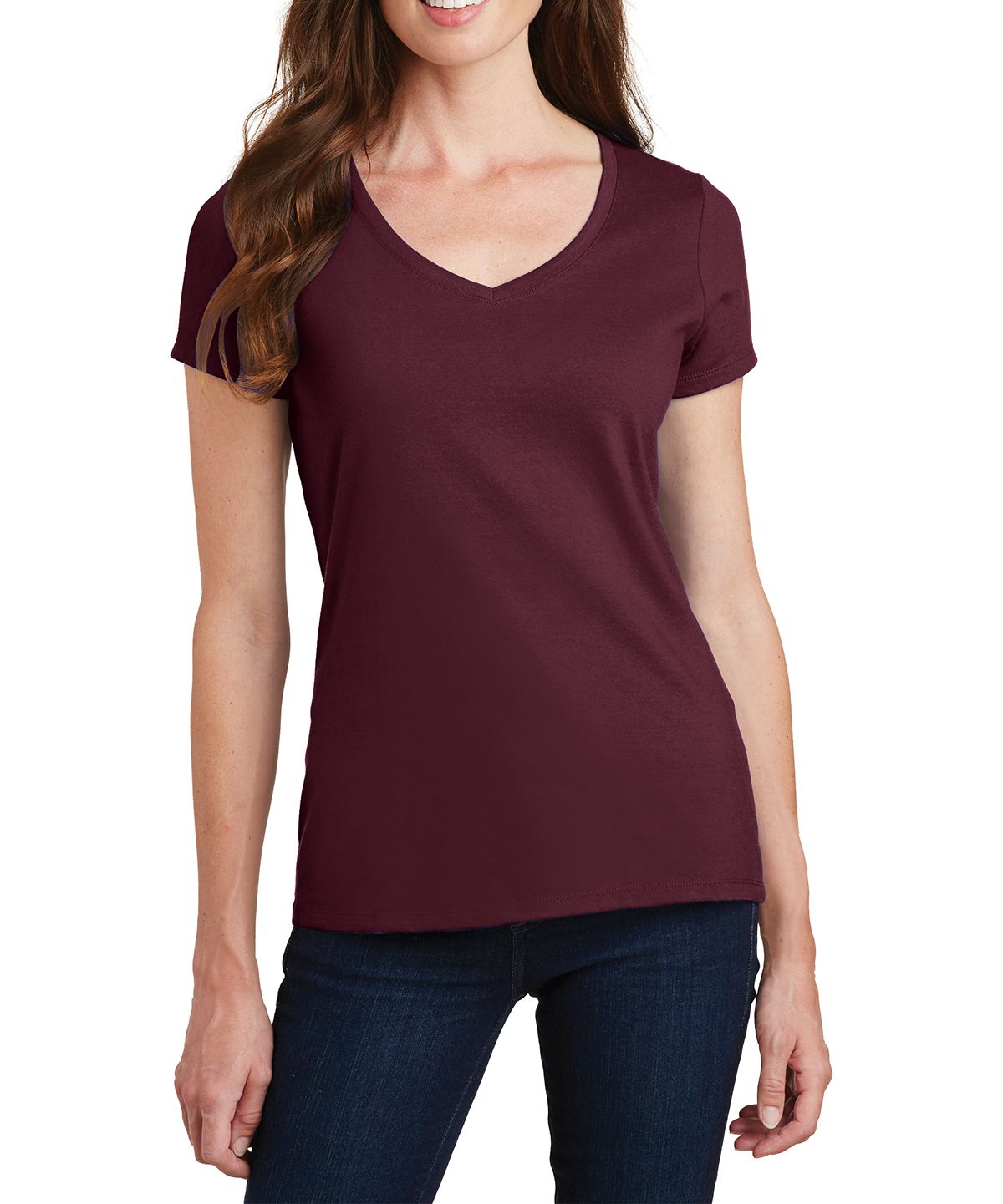 JustBlanks Women's Fan Favorite V-Neck Tee T-Shirt - JBLPC450V - Picture 4 of 21