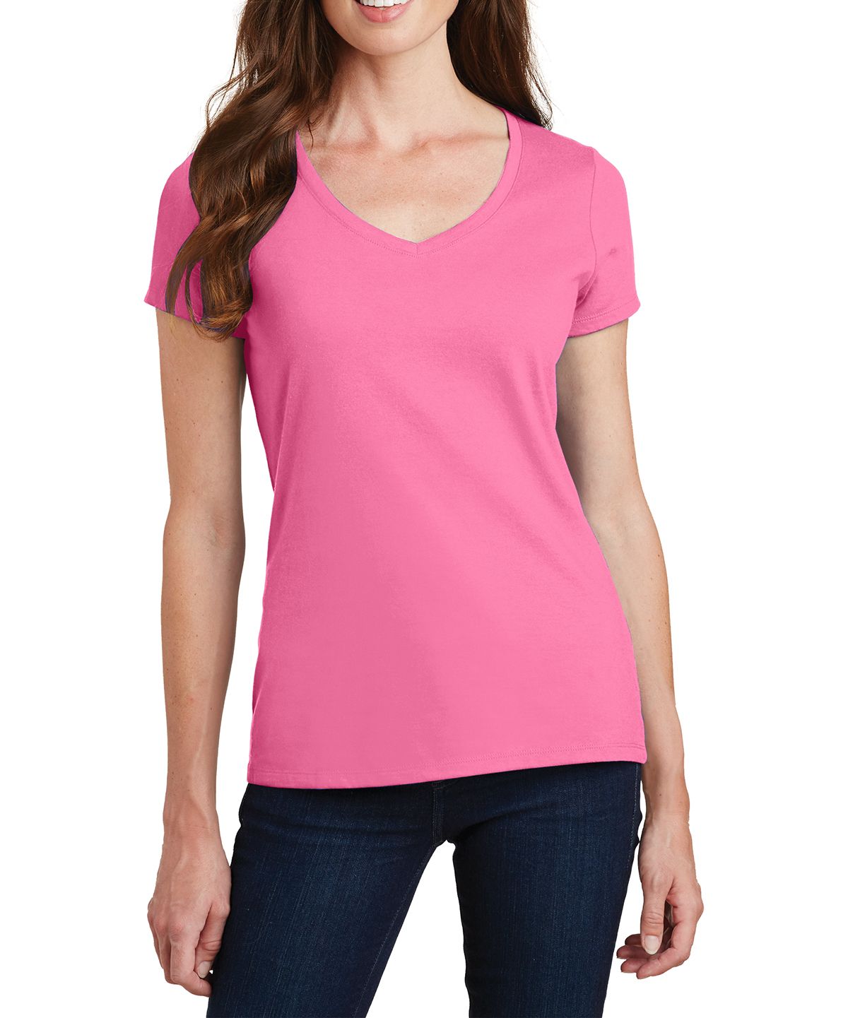 JustBlanks Women's Fan Favorite V-Neck Tee T-Shirt - JBLPC450V - Picture 14 of 21