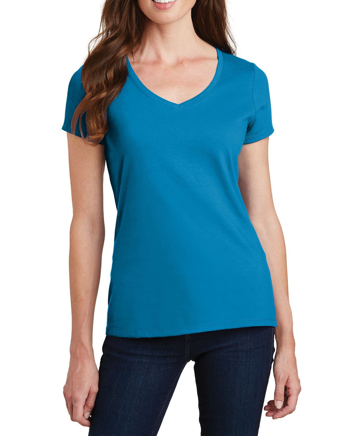 JustBlanks Women's Fan Favorite V-Neck Tee T-Shirt - JBLPC450V - Picture 16 of 21