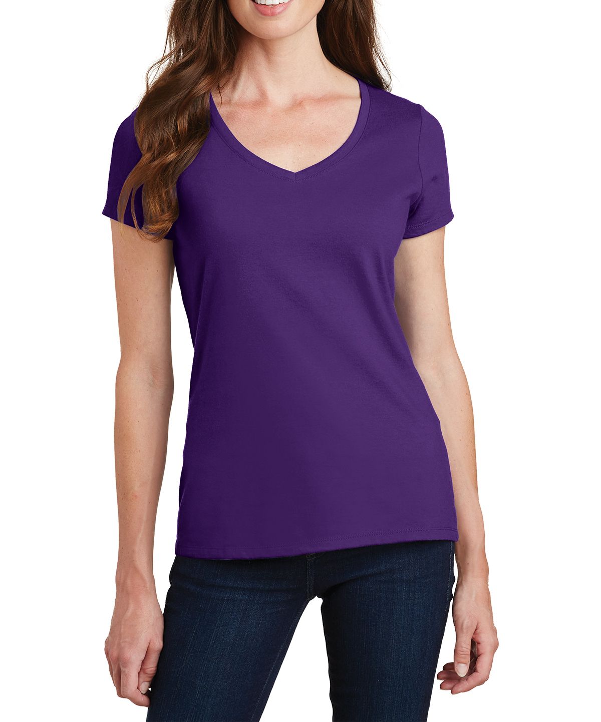 JustBlanks Women's Fan Favorite V-Neck Tee T-Shirt - JBLPC450V - Picture 19 of 21