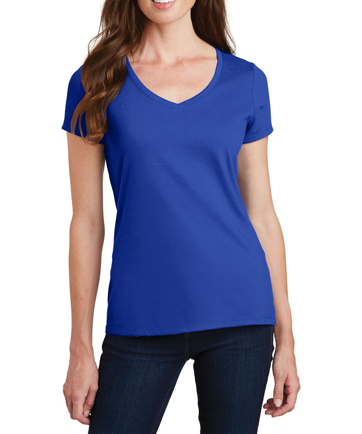 JustBlanks Women's Fan Favorite V-Neck Tee T-Shirt - JBLPC450V - Picture 20 of 21