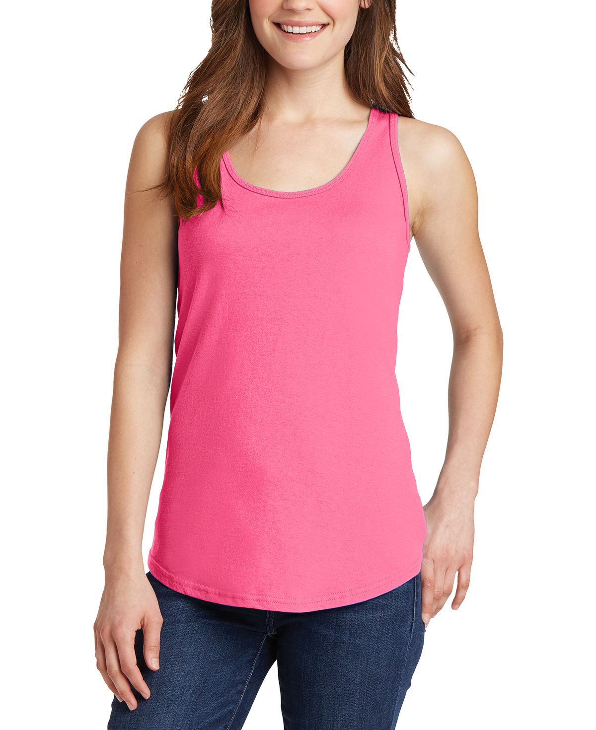 JustBlanks Women's Core Cotton Sleevless Feminine Fit Tank Top - JBLPC54TT - Picture 8 of 12