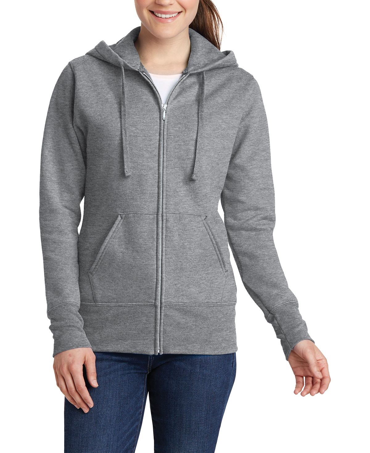 JustBlanks Women's Full-Zip Hooded Sweatshirt - JBLPC78ZH
