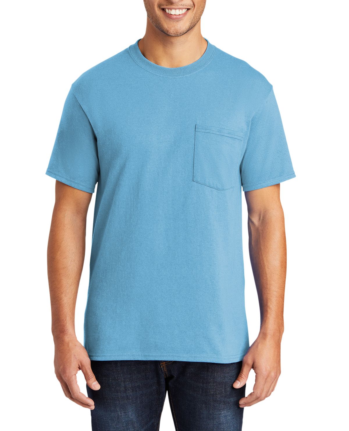 Just Blanks Men's Tall Core Blend Pocket T-Shirt - JBPC55PT