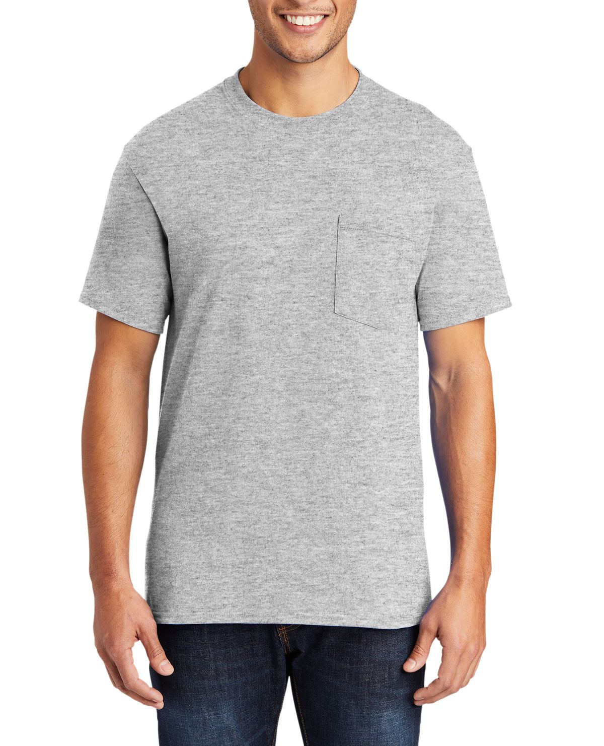 Just Blanks Men's Tall Core Blend Pocket T-Shirt - JBPC55PT