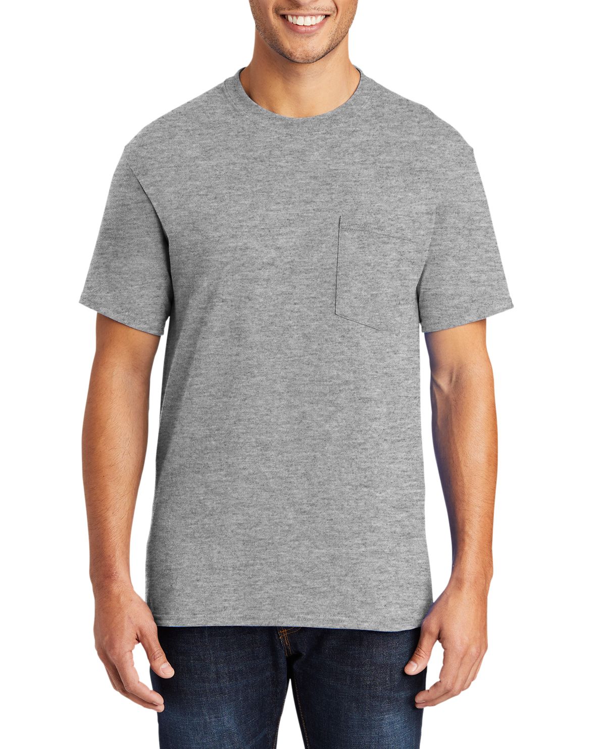 Just Blanks Men's Tall Core Blend Pocket T-Shirt - JBPC55PT