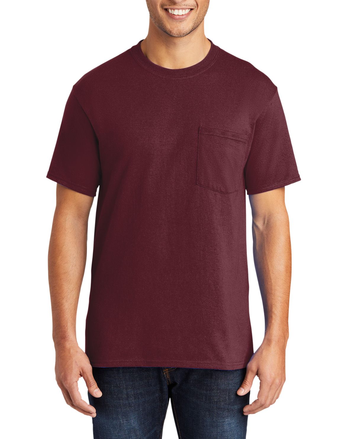 Just Blanks Men's Tall Core Blend Pocket T-Shirt - JBPC55PT