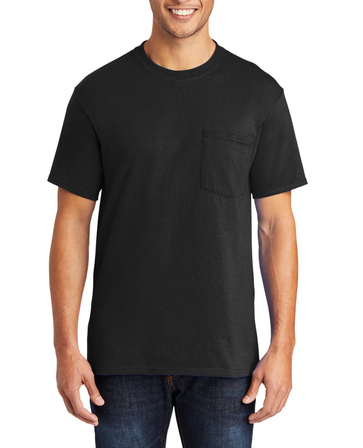 Just Blanks Men's Tall Core Blend Pocket T-Shirt - JBPC55PT