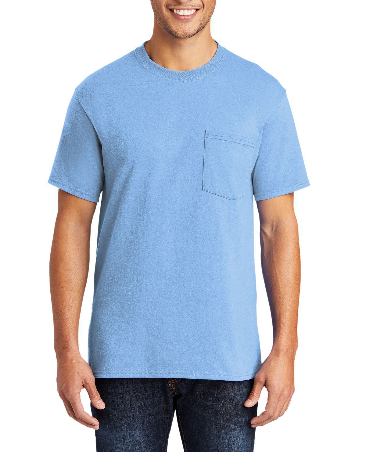 Just Blanks Men's Tall Core Blend Pocket T-Shirt - JBPC55PT